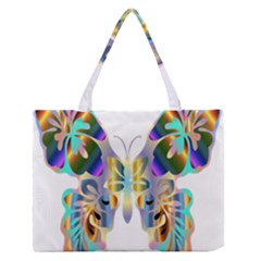 Abstract Animal Art Butterfly Medium Zipper Tote Bag by Amaryn4rt