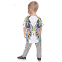 Abstract Animal Art Butterfly Kids  Raglan Tee View2