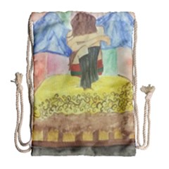 Lunacy Of Spirit Drawstring Bag (large) by artsystorebytandeep