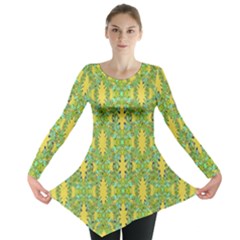 Ornate Modern Noveau Long Sleeve Tunic  by dflcprintsclothing