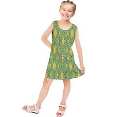 Ornate Modern Noveau Kids  Tunic Dress