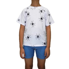 Animals Arachnophobia Seamless Kids  Short Sleeve Swimwear by Amaryn4rt