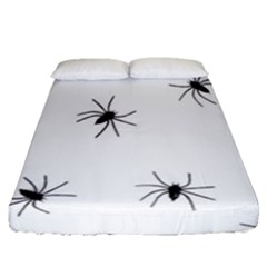 Animals Arachnophobia Seamless Fitted Sheet (queen Size) by Amaryn4rt