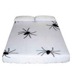 Animals Arachnophobia Seamless Fitted Sheet (king Size) by Amaryn4rt