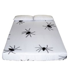 Animals Arachnophobia Seamless Fitted Sheet (california King Size) by Amaryn4rt