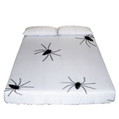 Animals Arachnophobia Seamless Fitted Sheet (queen Size) by Amaryn4rt