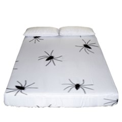 Animals Arachnophobia Seamless Fitted Sheet (california King Size) by Amaryn4rt