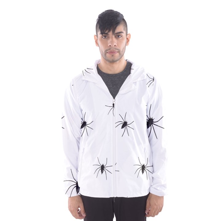 Animals Arachnophobia Seamless Hooded Wind Breaker (Men)