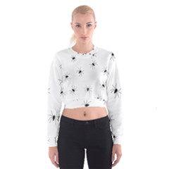 Animals Arachnophobia Seamless Women s Cropped Sweatshirt by Amaryn4rt