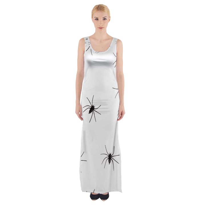 Animals Arachnophobia Seamless Maxi Thigh Split Dress