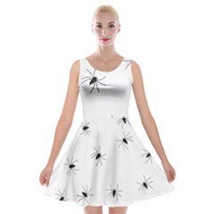 Animals Arachnophobia Seamless Velvet Skater Dress by Amaryn4rt