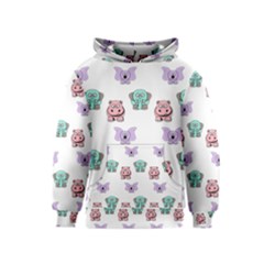 Animals Pastel Children Colorful Kids  Pullover Hoodie