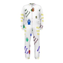 Animals Pets Dogs Paws Colorful Onepiece Jumpsuit (kids)