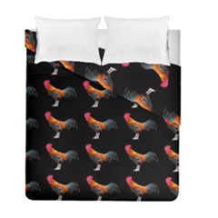 Background Pattern Chicken Fowl Duvet Cover Double Side (full/ Double Size) by Amaryn4rt