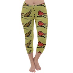 Bird Birds Animal Nature Wild Wildlife Capri Winter Leggings  by Amaryn4rt