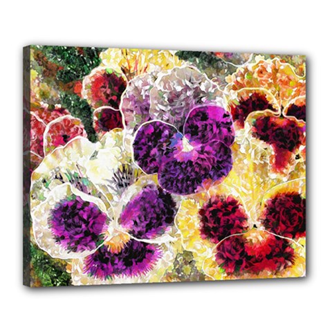 Background Flowers Canvas 20  X 16  by Amaryn4rt