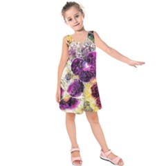 Background Flowers Kids  Sleeveless Dress by Amaryn4rt