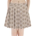 Background Rough Stripes Brown Tan Pleated Mini Skirt View1