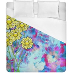 Backdrop Background Flowers Duvet Cover (california King Size) by Amaryn4rt