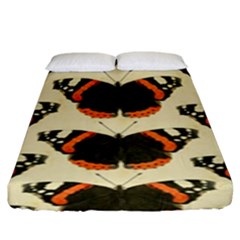 Butterfly Butterflies Insects Fitted Sheet (king Size) by Amaryn4rt