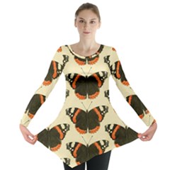 Butterfly Butterflies Insects Long Sleeve Tunic  by Amaryn4rt