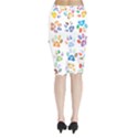 Colorful Prismatic Rainbow Animal Midi Wrap Pencil Skirt View2