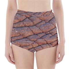 Elephant Skin High-waisted Bikini Bottoms by Amaryn4rt