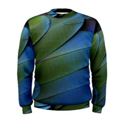 Feather Parrot Colorful Metalic Men s Sweatshirt by Amaryn4rt