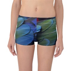 Feather Parrot Colorful Metalic Reversible Bikini Bottoms by Amaryn4rt