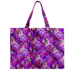 Flowers Abstract Digital Art Zipper Mini Tote Bag by Amaryn4rt