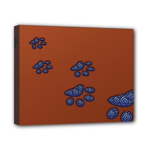 Footprints Paw Animal Track Foot Canvas 10  X 8  by Amaryn4rt