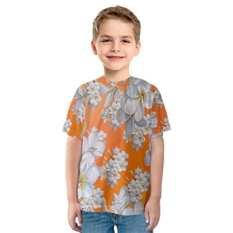 Flowers Background Backdrop Floral Kids  Sport Mesh Tee by Amaryn4rt