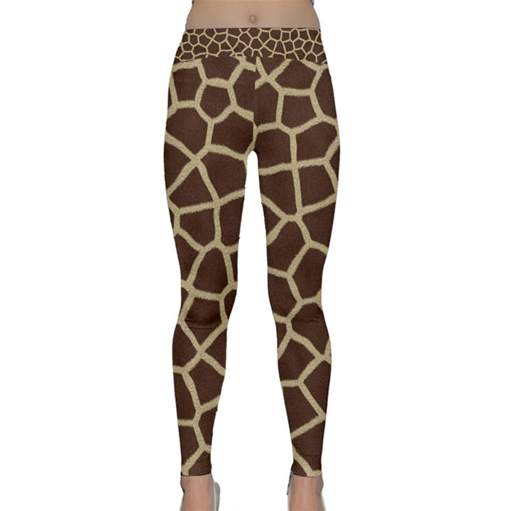 Giraffe Animal Print Skin Fur Classic Yoga Leggings