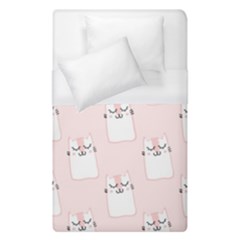 Pattern Cat Pink Cute Sweet Fur Duvet Cover (single Size) by Amaryn4rt