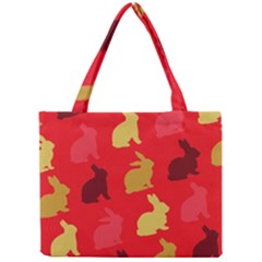 Hare Easter Pattern Animals Mini Tote Bag by Amaryn4rt