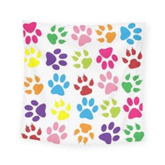 Paw Print Paw Prints Background Square Tapestry (small) by Amaryn4rt