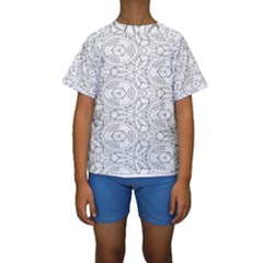 Pattern Silly Coloring Page Cool Kids  Short Sleeve Swimwear by Amaryn4rt