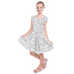 Pattern Silly Coloring Page Cool Kids  Short Sleeve Dress by Amaryn4rt