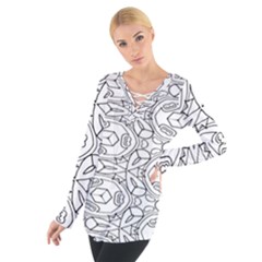 Pattern Silly Coloring Page Cool Women s Tie Up Tee by Amaryn4rt