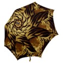 Pattern Tiger Stripes Print Animal Hook Handle Umbrellas (Medium) View2