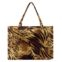 Pattern Tiger Stripes Print Animal Medium Zipper Tote Bag by Amaryn4rt