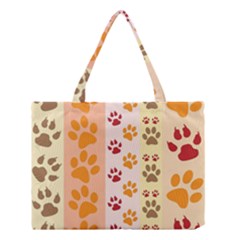 Paw Print Paw Prints Fun Background Medium Tote Bag by Amaryn4rt