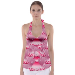 Seamless Repeat Repeating Pattern Babydoll Tankini Top by Amaryn4rt