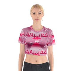 Seamless Repeat Repeating Pattern Cotton Crop Top by Amaryn4rt