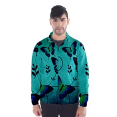 Texture Butterflies Background Wind Breaker (men) by Amaryn4rt