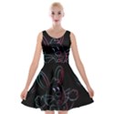 Easter Bunny Hare Rabbit Animal Velvet Skater Dress View1