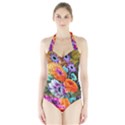 Flowers Artwork Art Digital Art Halter Swimsuit View1