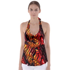 Abstract Fractal Mathematics Abstract Babydoll Tankini Top by Amaryn4rt