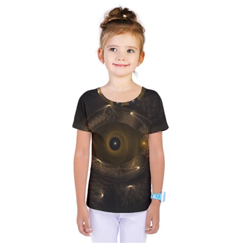 Abstract Fractal Art Artwork Kids  One Piece Tee by Amaryn4rt