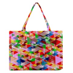 Background Abstract Medium Zipper Tote Bag